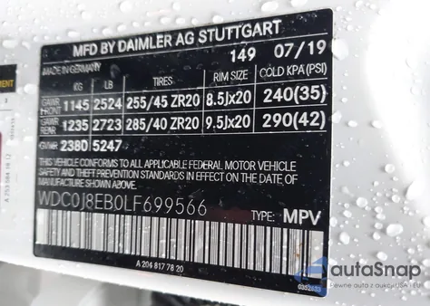 2020 Mercedes-Benz Glc 300 Coupe 4Matic from USA, damaged, VIN WDC0J8EB0LF699566